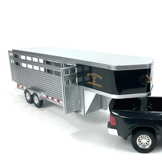 AMT Adult Collectibles - Yellowstone Dutton Ranch Trailer with Gooseneck Trailer Hitch for Farm Toys…