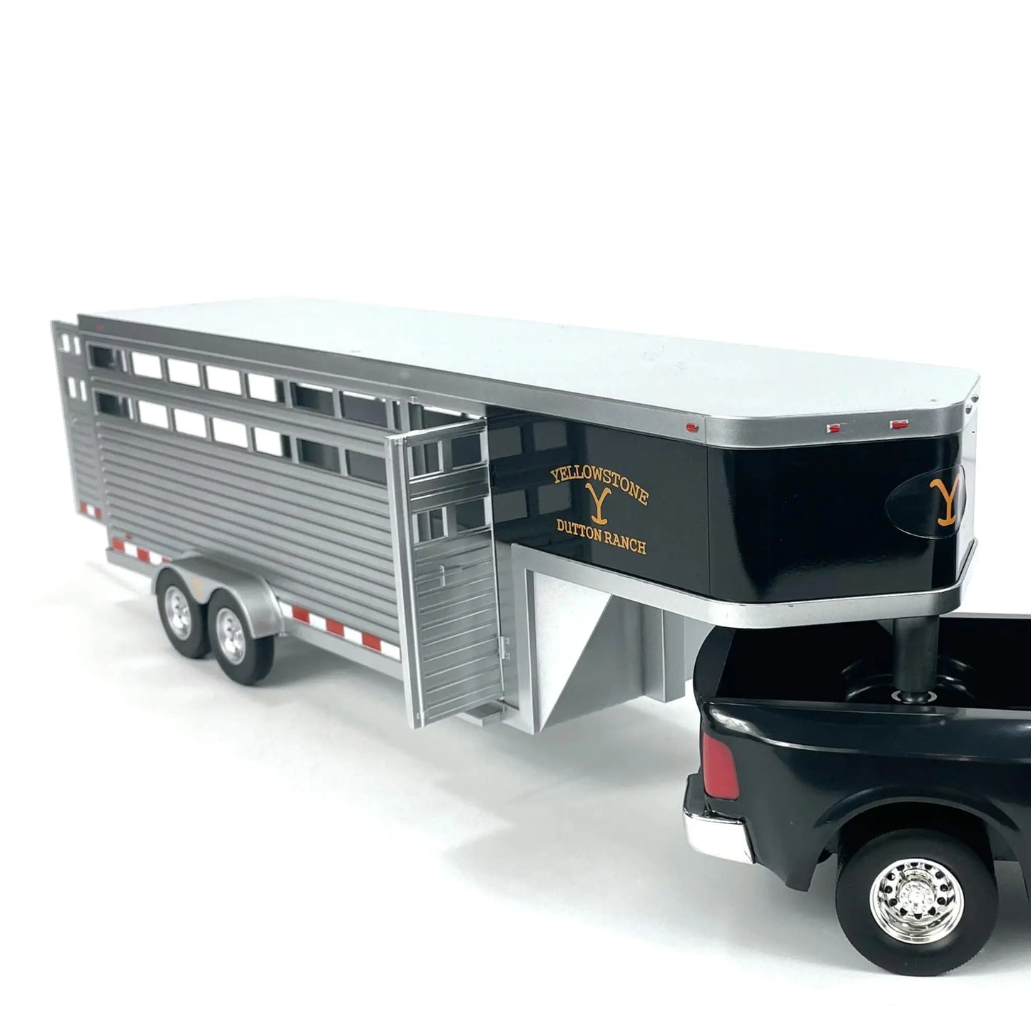 AMT Adult Collectibles - Yellowstone Dutton Ranch Trailer with Gooseneck Trailer Hitch for Farm Toys…